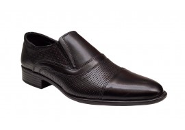 Pantofi eleganti pentru barbati, din piele naturala de culoare neagra - GKR 01N